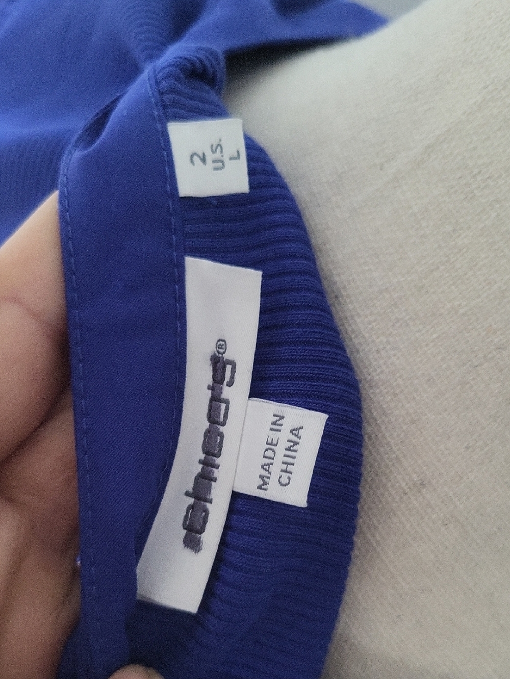 Chico's Elegant Royal Blue Tiered Midi Dress - Classic Fit - Picture 5 of 5